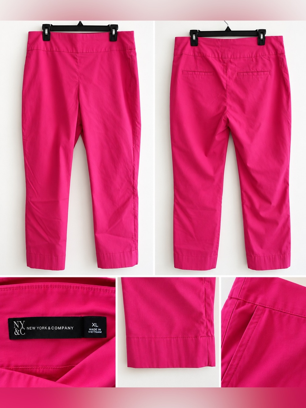 New York & Company Women’s Pink Cropped Pants Size XL